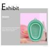 ASAKKURA 3pcs Silicone Makeup Brush Cleansing Mats Durable Cleaning Trays for Brushes Sponges and Makeup Tools Effortless Cleaning Pink Green and Purple view 3