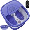 BEAUMOI Foot Spa Collapsible, Foot Bath Massager with Heat, Remote, Timer, and 24 Motorized Shiatsu Massage Balls, Foot Soaking Tub Supports Hot/Cold Water Soaking view 1