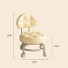 BSNANCA Low Rolling Stool Roller Stool with Wheels and Back Support Short Roller Seat Chair 360 Rotating Sturdy Pedicure Stool (E) (D) view 2