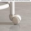 BSNANCA Low Rolling Stool Roller Stool with Wheels and Back Support Short Roller Seat Chair 360 Rotating Sturdy Pedicure Stool (E) (D) view 4