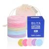BILIYA Bamboo Fiber Makeup Remover Pads,Gentle for Sensitive Skin,30 Pack,Reusable,Eco-Friendly,Zero Waste, Quick Makeup Removal, Travel Essential view 1