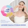 BILIYA Bamboo Fiber Makeup Remover Pads,Gentle for Sensitive Skin,30 Pack,Reusable,Eco-Friendly,Zero Waste, Quick Makeup Removal, Travel Essential view 4