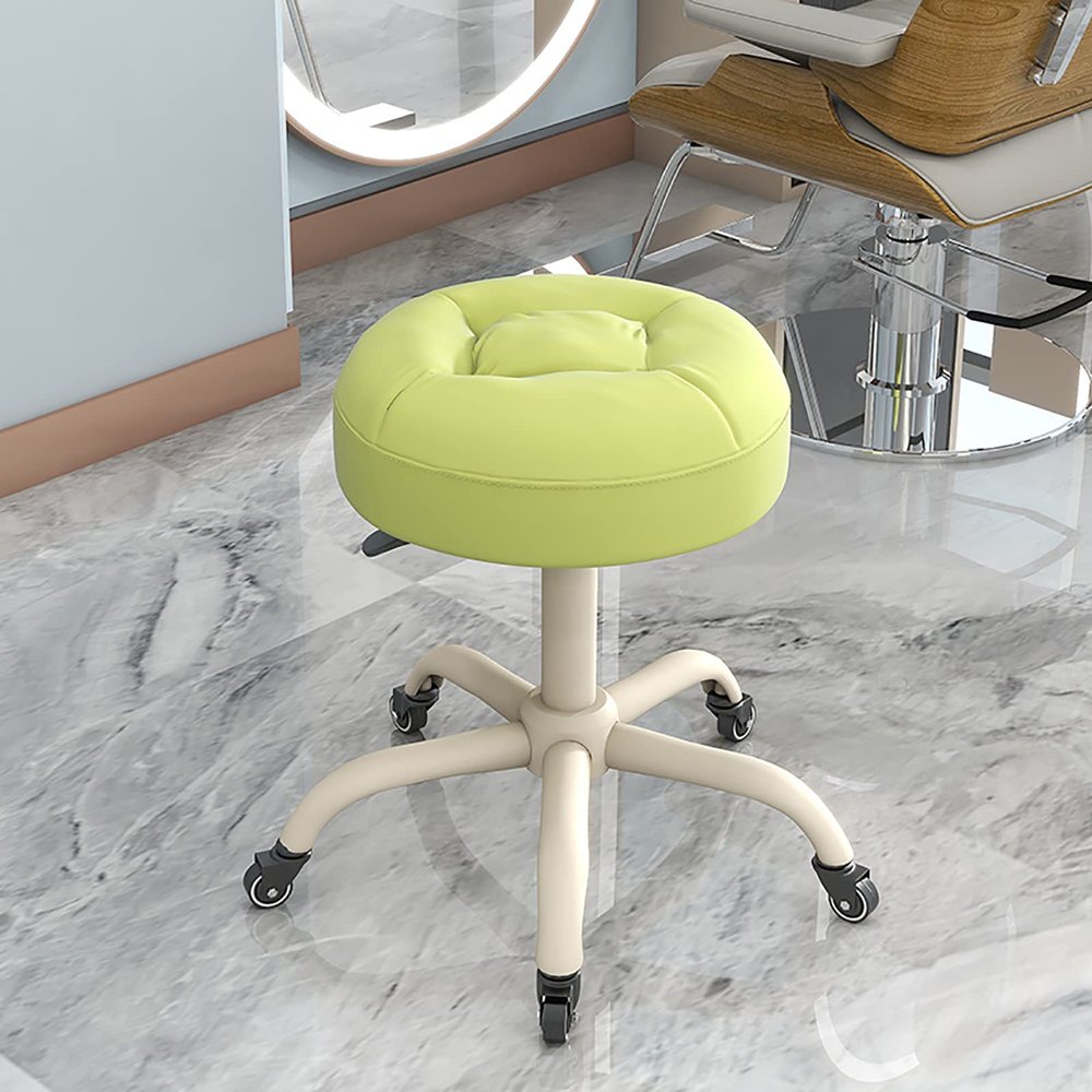 BSNANCA Rolling Stool with Wheels Round Cushion Stools Hydraulic Swivel Chair Adjustable for Spa Salon Medical Office Tattoo Home Car Shop Massage,G (C) (F)
