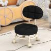 BSNANCA N/A Low Roller Seat Wheel Stool, Low Rolling Stool Round Rolling Stool with Wheels, Rolling Scoot Stool with Cushion, Pedicure Stool,C (J) (K) (A) view 1