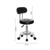 BSNANCA Swivel Stool with Wheels, Height Adjustable Rolling Stool with Back and Footrest Ergonomic Counter Stools for Office Home Kitchen Massage Salon,A (A) (A) view 2