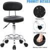 BSNANCA Swivel Stool with Wheels, Height Adjustable Rolling Stool with Back and Footrest Ergonomic Counter Stools for Office Home Kitchen Massage Salon,A (A) (A) view 4