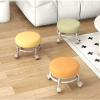 BSNANCA Rolling Stool Low to Ground Roller Seat with Universal Swivel Caster Wheels for Home Office or Fitness Sport or Garage Shop PU Leather High Density Cushion,B (F) (F) view 2