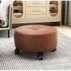 BSNANCA Low Rolling Stool with Wheels, Roller Seat Short Stool with Universal Swivel Caster Wheels Leather Little Low Small Stools On Wheels (One Color E) (One Color E) (One Color C) view 1
