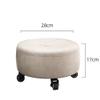 BSNANCA Low Rolling Stool with Wheels, Roller Seat Short Stool with Universal Swivel Caster Wheels Leather Little Low Small Stools On Wheels (One Color E) (One Color E) (One Color C) view 2