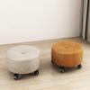 BSNANCA Low Rolling Stool with Wheels, Roller Seat Short Stool with Universal Swivel Caster Wheels Leather Little Low Small Stools On Wheels (One Color E) (One Color E) (One Color C) view 4