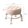 BSNANCA Rolling Stool Heavy Duty Low Rolling Stool with Wheel, Roller Seat Short Rolling Foot Stools with Universal Swivel Caster Wheels (Pink) (Grey) (Grey1) view 2