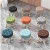 BSNANCA Rolling Stool Heavy Duty Low Rolling Stool with Wheel, Roller Seat Short Rolling Foot Stools with Universal Swivel Caster Wheels (Pink) (Grey) (Grey1) view 3