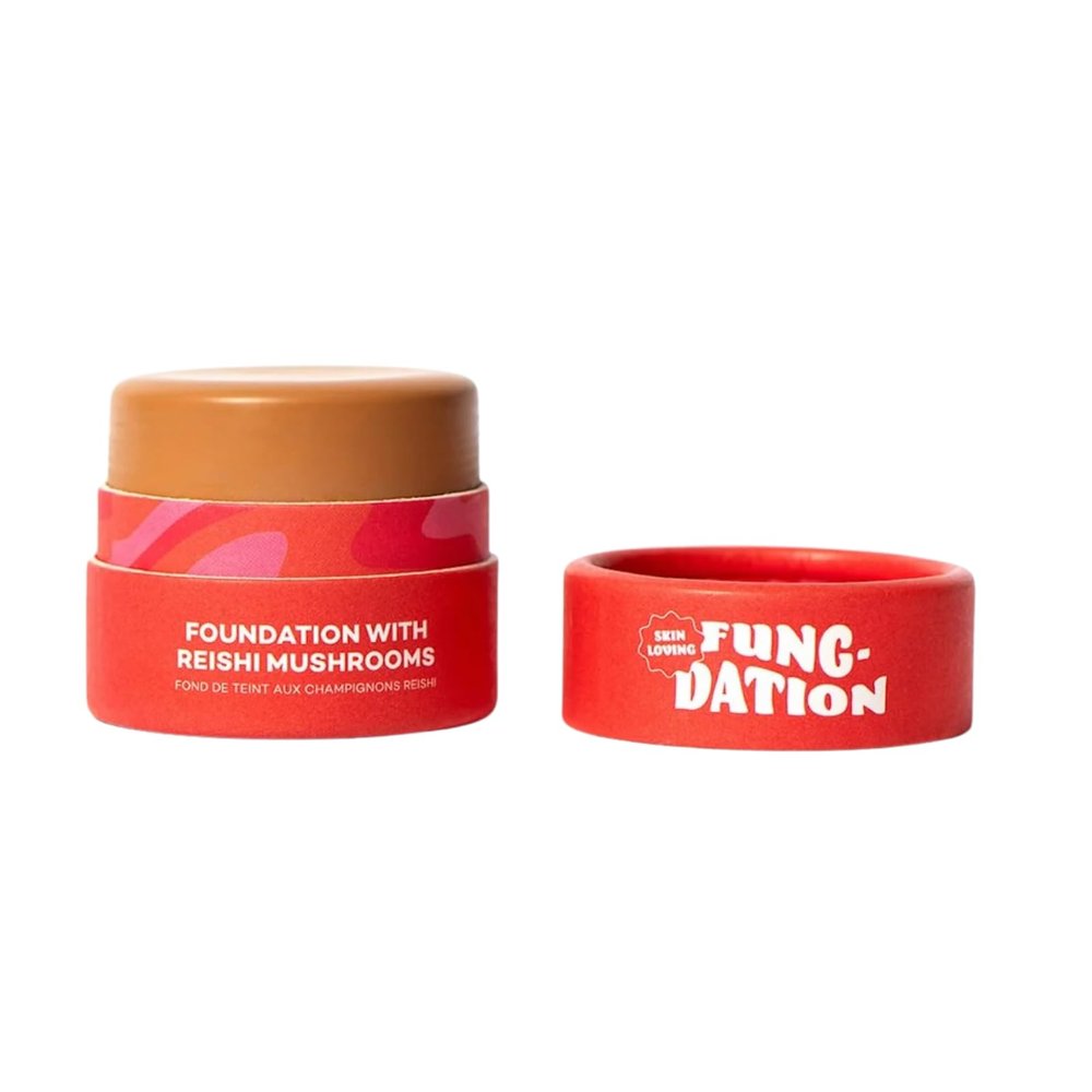 Axiology Fungdation Mushroom Foundation Face Makeup Creamy Wrinkle Defying Minimize Fine Lines Infused with Reishi Deep Hydration Natural Youthful Look Light to Medium Coverage 11.3g (Shade 9)