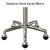 BSNANCA Swivel Rolling Chair Round Seat for Beauty Salons Office Bar Stools with Stainless Steel 5 Claws and Earth Wheels, Adjustable 47-64 cm(Color:Light Blue) (Light Grey) (Dark Blue) view 4