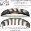 Camila Paris AD66S French Side Comb Large Curved Tortoiseshell Crystals Hair Combs for Women Fine Hair, Strong Hold Hair Comb for Women Bun Chignon Up-Do Styling Girls Hair Accessories, Made in France view 3