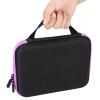 ANGGREK Essential Oils Storage Carrying Case, 63 Slots Portable Aromatherapy Essential Oil Storage Bag Case Box Organizer Containers for Essential Oil (Purple) view 4
