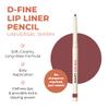 Beauty For Real D-Fine Lip Liner Pencil, Universal Warm - Universal, Long-Wear Shade - Define, Enhance & Perfect Lip Shape - Creamy Texture for Easy Application - No Sharpener Required - 0.012 oz view 2
