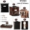 The Wig Bag - Carry Travel Wig Case, Opens Full Size, Folds Flat for Easy Storage Midnight Black, Medium - 16" Tall view 4