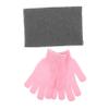 HAPINARY 1set Exfoliating Shower Towel and Glove Men Kit Soft Bath Gloves and Deep Back Scrubber for Skin Care and Exfoliation view 1