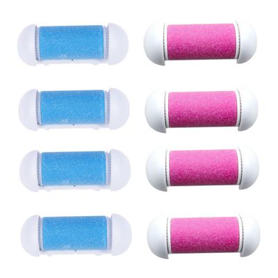 ASAKKURA 8pcs Foot Scrub for Manicure Pedicure for Feet Replacement Rollers Electric File Rollers Care Tool