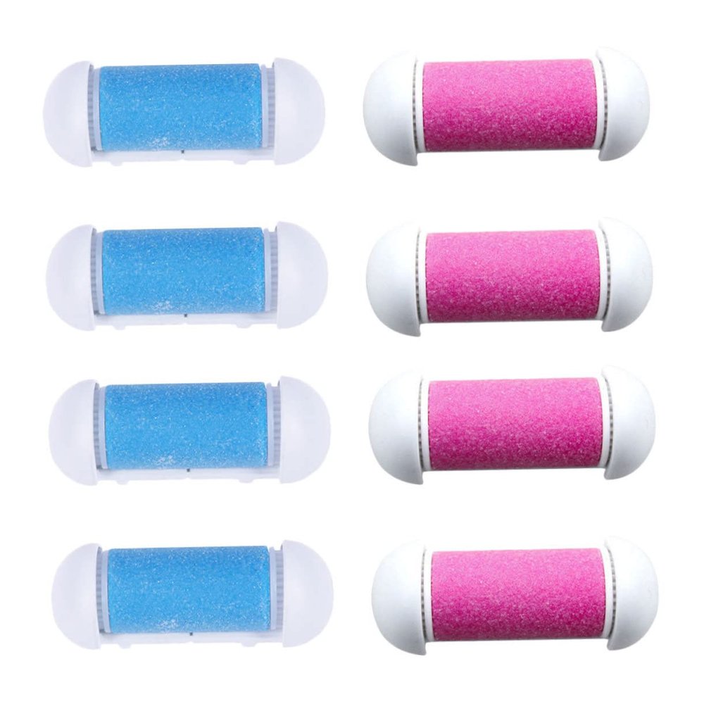 ASAKKURA 8pcs Foot Scrub for Manicure Pedicure for Feet Replacement Rollers Electric File Rollers Care Tool