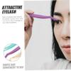 ASAKKURA 3pcs Eyelash Extensions Tweezers Lash Tweezers for False Lashes Professional Eyelash Clip Applicator Tools Purple view 4