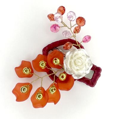 100% Handcrafted Stylish Wire Wrapped Hair Clip. Handmade Unique, Great Decoration, Good for Parties, Performing,gathering or Hang-out. (Pattern 9)