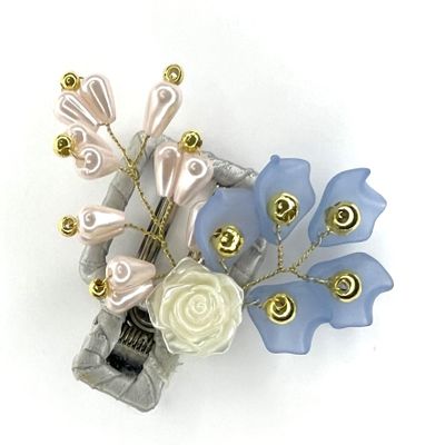 100% Handcrafted Stylish Wire Wrapped Hair Clip. Handmade Unique, Great Decoration, Good for Parties, Performing,gathering or Hang-out. (Pattern 8)