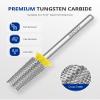 AIRSEE Nail Drill Bit Flat Top Tapered Barrel XF and Sanding Bands for Electric Nail Drill 100 Piece Set 180 Grit view 2