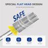 AIRSEE Nail Drill Bit Flat Top Tapered Barrel XF and Sanding Bands for Electric Nail Drill 100 Piece Set 180 Grit view 3