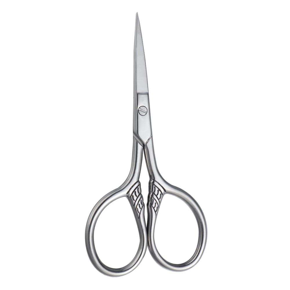 FOYTOKI Stainless Steel Beard Trimmer for Men Mustache Scissors Anti-slip Grip for Precise Cutting