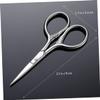 FOYTOKI Stainless Steel Beard Trimmer for Men Mustache Scissors Anti-slip Grip for Precise Cutting view 2