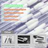 50 PCS Disposable Lip Wands, Lipstick Testers Brush, Glitter Crystal Lip Gloss Brush, Makeup Applicator for Lip Care, Beauty Tool(Crystal Blue) view 4