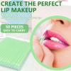 50 PCS Disposable Lip Wands, Lipstick Testers Brush, Lip Gloss Brush, Makeup Applicator for Lip Care, Beauty Tool(Green) view 2