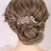 Chargances Vintage Crystal Inlaid Hair Comb Wedding Silver Rhinestone Long Teeth Hair Side Combs Bridal Slide Hairpins Barrettes Hair Accessories for Women Brides (Silver) view 1