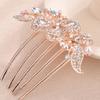 Chargances Vintage Crystal Inlaid Hair Comb Wedding Silver Rhinestone Long Teeth Hair Side Combs Bridal Slide Hairpins Barrettes Hair Accessories for Women Brides (Silver) view 2