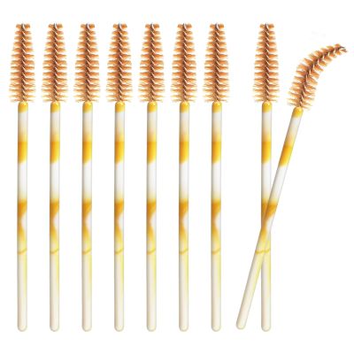 50 PCS Disposable Mascara Wands, Eyelash Mascara Brushes, Eyebrow Spoolies Brush, Plastic Makeup Brushes, Applicator for Eyelashes Extension