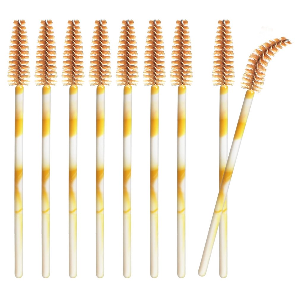 50 PCS Disposable Mascara Wands, Eyelash Mascara Brushes, Eyebrow Spoolies Brush, Plastic Makeup Brushes, Applicator for Eyelashes Extension