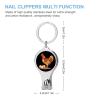 Chicken Egg Laying Hen Nail Clippers Stainless Steel Fingernail and Toenail Cutters with Bottle Opener and Keychain for Men Women view 2