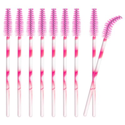50 PCS Disposable Mascara Wands, Eyelash Mascara Brushes, Eyebrow Spoolies Brush, Plastic Makeup Brushes, Applicator for Eyelashes Extension