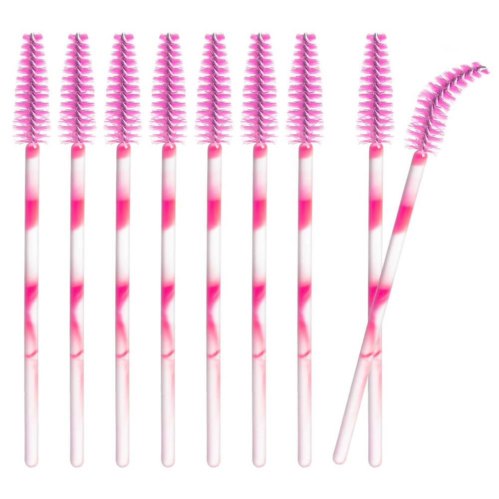 50 PCS Disposable Mascara Wands, Eyelash Mascara Brushes, Eyebrow Spoolies Brush, Plastic Makeup Brushes, Applicator for Eyelashes Extension