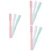 NOLITOY 9pcs Gentle Eyebrow Hair Removal Razor Women Eyebrow Shaper Precision Steel Blade Makeup Tool view 2