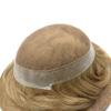 Toupee For Men Hair Replacement System Swiss Lace Hair Pieces For Men Real Human Hair Mens Toupee Natural Hairline 7x9 90% light density20# LIGHT ASH BLONDE view 4