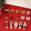 10Pcs Christmas Bell Nail Rhinestones - Gold, Silver, Red, Pink Alloy Bow Colorful Crystal Small Bells for Nails - Xmas Nail Charms Art - Diamond Nail Gems for Women view 3