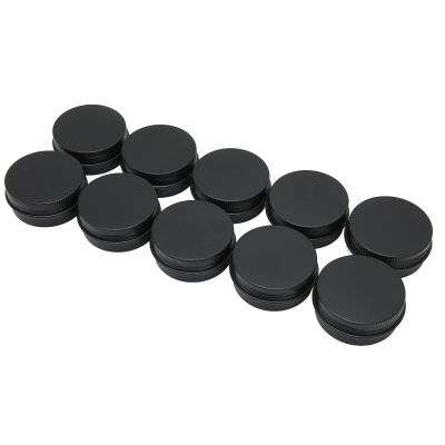 10pcs Aluminum Jar Set, Empty Refillable Storage Containers for Solid Perfume, Lip, Nail Decorations, Hair Wax, with Screw Cap, for DIY Crafts, (15ml)