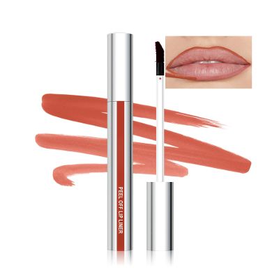 Caedelfly Peel Off Lip Liner Stain, Long Lasting Peel Off Lip Stain Tattoo Lip Gloss Lipstick, Waterproof, Transfer-Proof, High Pigmented Matte Finish Peel Off Lip Stain Makeup for Women, Cocoa