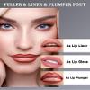 Caedelfly Peel Off Lip Liner Stain, Long Lasting Peel Off Lip Stain Tattoo Lip Gloss Lipstick, Waterproof, Transfer-Proof, High Pigmented Matte Finish Peel Off Lip Stain Makeup for Women, Cocoa view 4