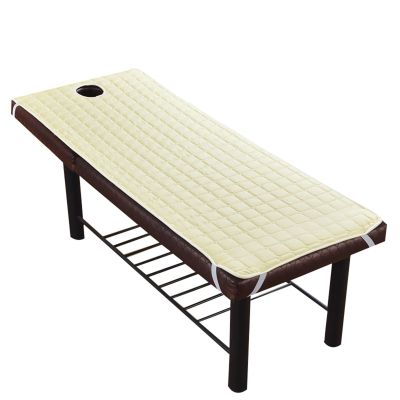Mswborml G,S180x60cm/71x23in, Thickened SPA Massage Table Pad with Square Holes, Dual Anti-Slip Massage Table Sheets with Facial Opening, Fiber Massage Table Pad (Bed Not Included) Beauty Items