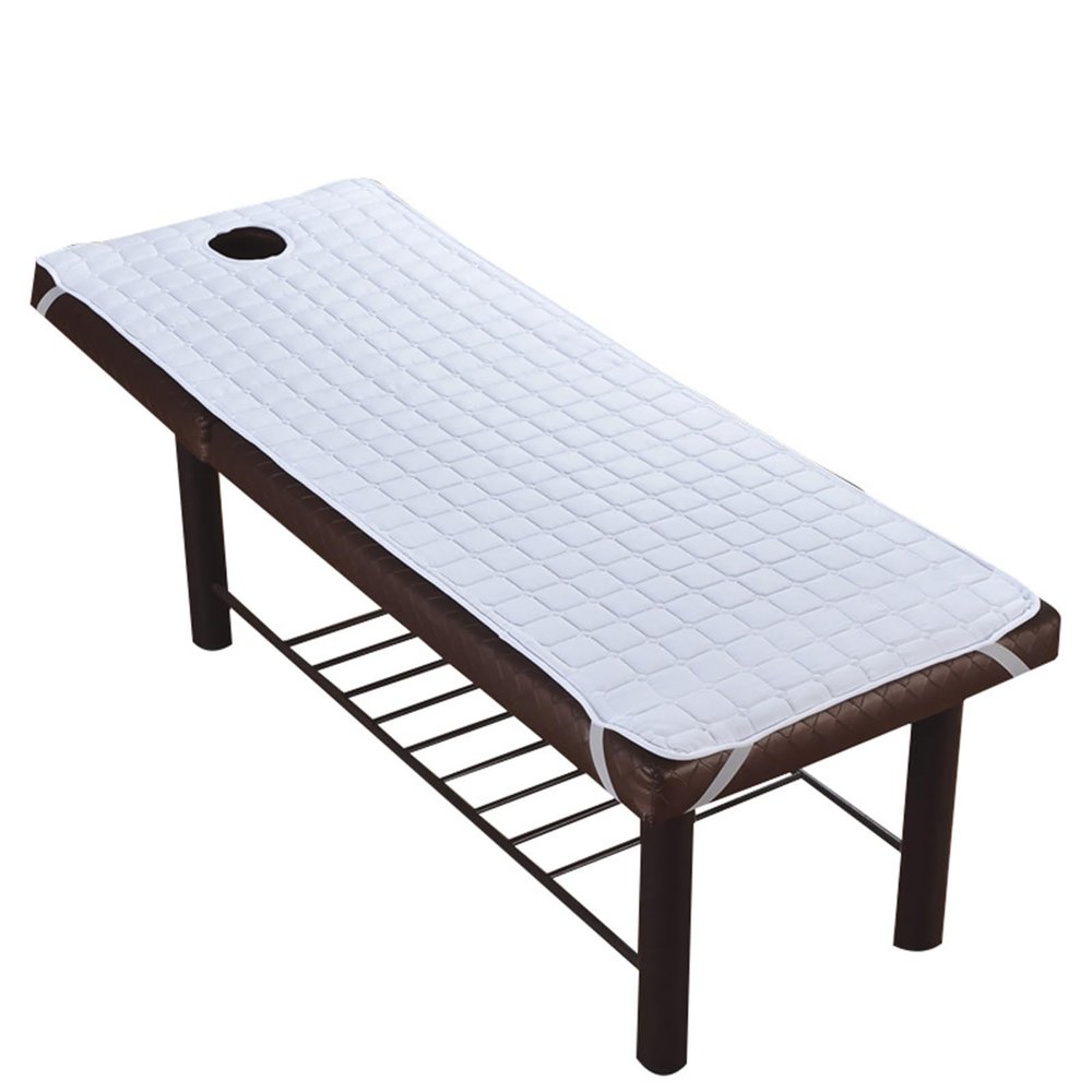 Mswborml A,S190x80cm/75x31in, Conforts Massage Table Padding with Square Holes, Comfortable Massage Bed Topper with Face Hole, Thickened Spa Massage Table Pad, Massage Table Pad (Bed Not Included)