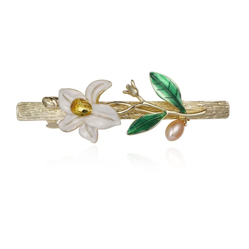 YMGSCC Autumn And Winter Lily Flower Ornaments Hair Card Hair Clip Horizontal Clip Clip Spring Clip Clip